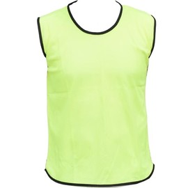 Pack of 10 Sports Training Bibs Football Rugby Hockey Netball Cricket Volleyball Vests Soccer Sports Club (7 Sizes 13 colours)) (Adult (Large - XL), Yellow)