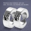1 Par Clips de Oreja con Estilo de Acero Inoxidable