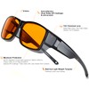 CAXMAN 99.9% Blue Light Blocking Glasses Sleep Glasses Orange Tinted