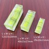 WOYISEPG 5Pcs Magnetic Small Bubble Level Set 29mm/40mm/52mm Multi-sizes Square