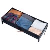 Clear Lid Underbed Container 7.3 Inch Rolling Shoe Organizer 36.0