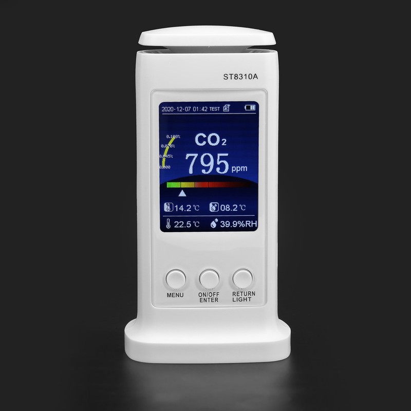 ST8310A Carbon Dioxide Tester Recorder Air Quality Detector Temperature Humidity