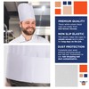 Amazing White Chef Hats, 12" Tall. Pack of 10 Viscose