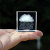 K9 Glass 3D Cloud Paperweight Cube Crystal Art of Ornaments