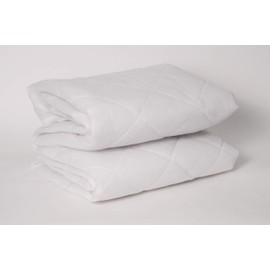 Sleepdown Quilted Fitted Mattress Protector/Pad With Extra Deep Pocket fits up to 30 cm, Double 135 x 190 cm