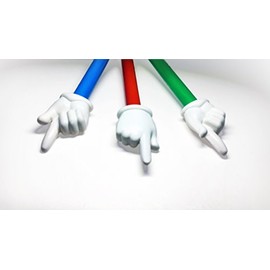 Sciencent Hand Pointers (Set Of 3) Teacher Supplies, Assorted Colorful Classroom Finger Pointers for Teachers.