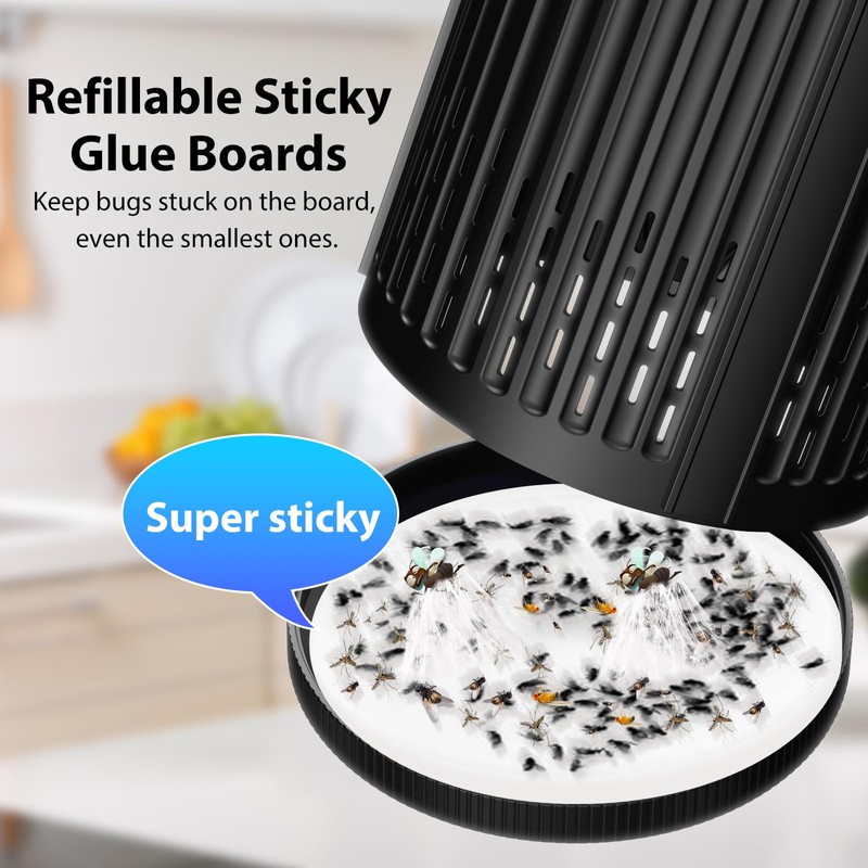 Flying Insect Traps Indoor for Fruit Flies, Moths, Fungus Gnats,