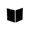 5x7 Silver Plated Flat Edge Double Photo Picture Frame -
