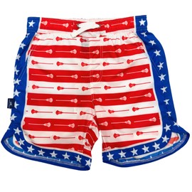 ChalkTalkSPORTS Lacrosse Ryder Athletic Shorts - Performance Lacrosse Shorts - Stars & Stripes - Adult Medium