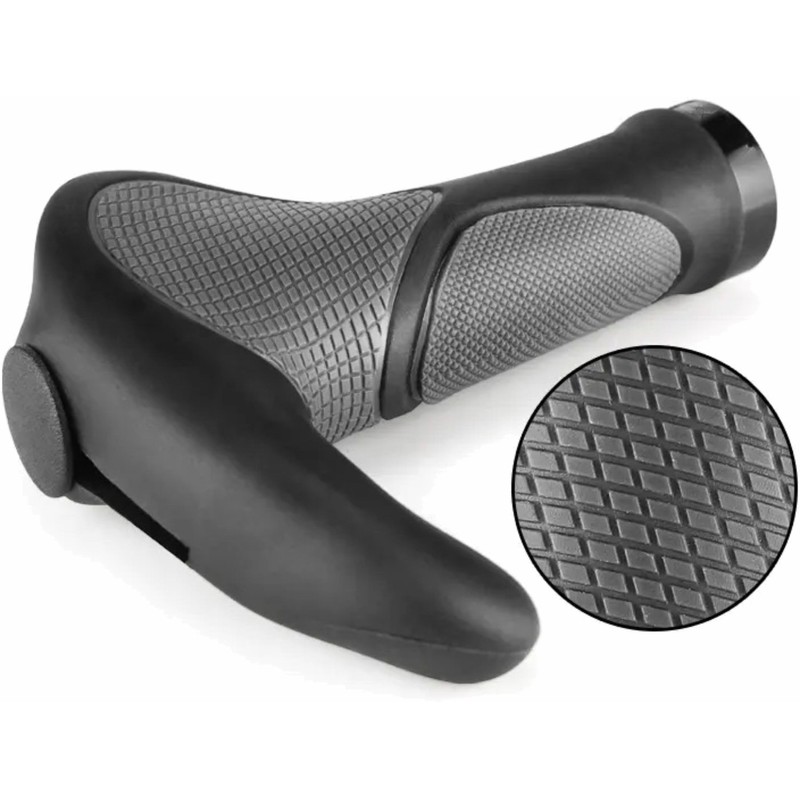 FAMEX RIDE® Ergonomic Ergo Bar End Handlebar Grip Bike Soft