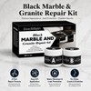 MendMight Black Quartz Countertop Repair Kit, Professional Tile, Marble and