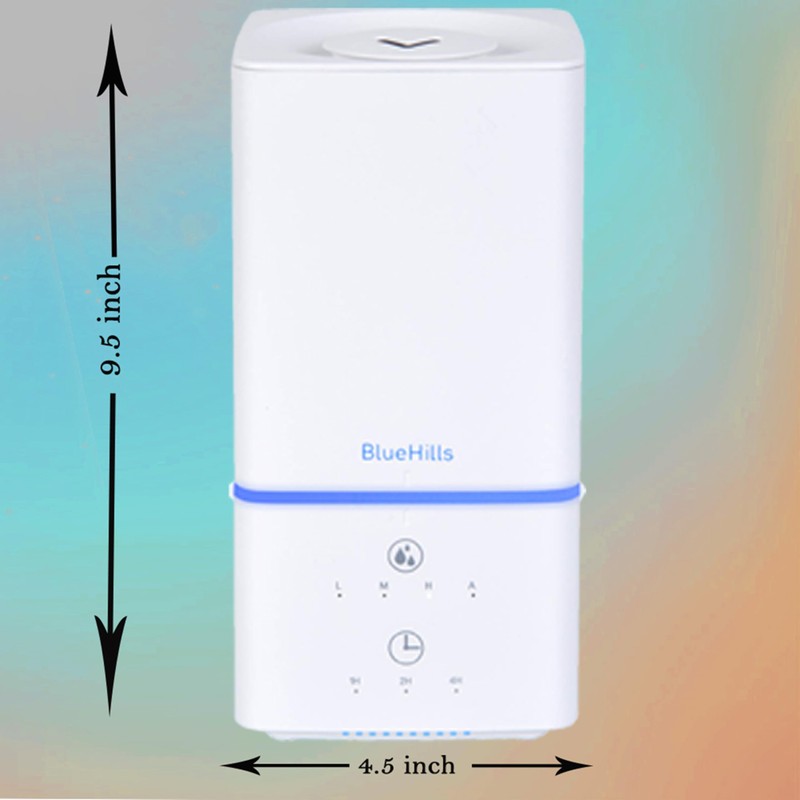 BlueHills 1000 ML Premium Essential Oil Diffuser Humidifier Combo Square
