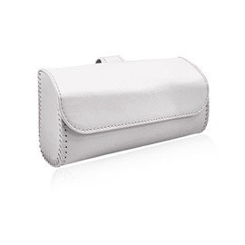 MUQIDA Sunglasses Holder for Car Sun Visor, Leather Auto Sun Visor Glasses Protective Storage Case, Automotive Eyeglasses Organizer Box for Men Women, Interior Car Accessories