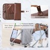 Travel Toiletry Bag for Men, Water-Resistant PU Leather Compact Roll