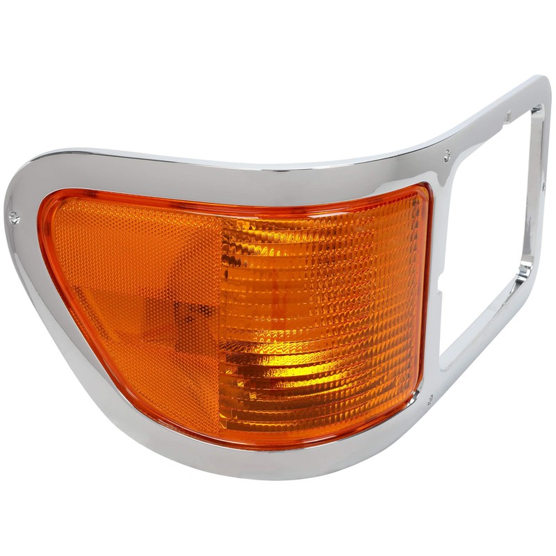 ECOTRIC Passenger Side Corner Signal Lights Lens w/Headlight Bezel Compatible