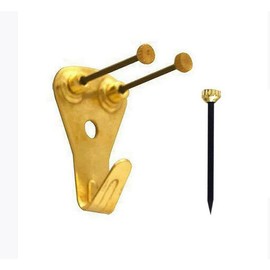 TOOMYAUTO 10 Sets Heavy Duty Picture Hangers Kit with Nails Professional Picture Hooks Hangers, 50lb Wall Hangers, Wall Hanging Kit for Drywall/Wooden Office Pictures, Clock, Mirror