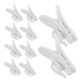 Gadpiparty 100pcs Rotatable Earphone Cable Clips Loss Headphone Cord Holders Wire Fixing Clips for Clothing Earphone Accessories Fit for Headsets and Microphones