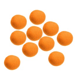 PATIKIL Wool Felt Balls Beads Wool Felting Woolen Fabric 3cm 30mm Orange for Home Crafts Handcrafts Project DIY Pack of 10