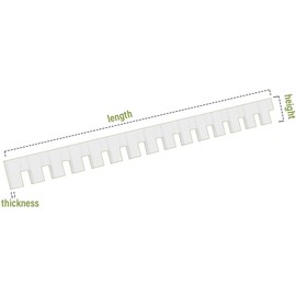 Ekena Millwork DENP07PL0112WIL01 PVC Dentil Trim, White