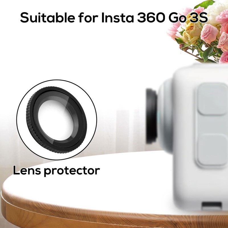 Lens Guards for Insta360 GO 3S, Glass Material Lens Protective