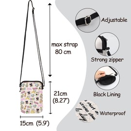 MNIGIU Feminist Inspired Gift Girl Power Crossbody Bag Women's Rights Gift Feminist Quotes Shoulder Bag Feminism Merch, Feminist Quotes