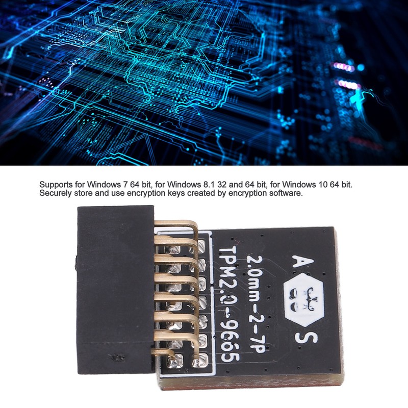 TPM 2.0 Module LPC 14pin Remote Card Encryption Security Board