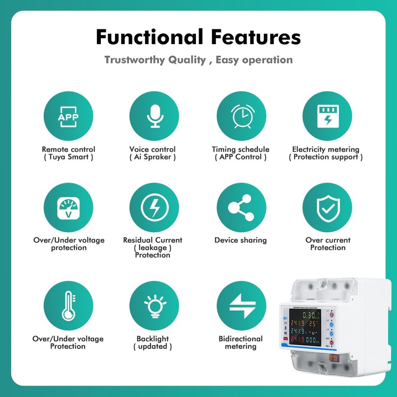 Electric Meter 3 Phase 100 A 380 V AC Three-Phase