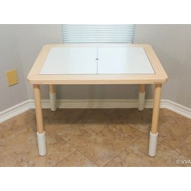 IKEA FLISAT Children's table legs risers. Legs extenders for IKEA FLISAT table - 8 inch