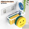 MURLONG Sponge Holder Smiley Face, Sink Caddy for Kitchen Sink,
