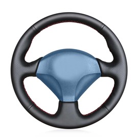 Ushtiger Car Steering Wheel Cover for 2006 Acura Rsx Type S 2002 2005 for 2004 Honda S2000 2001 2000 Insight 2003 Honda Civic Si Sport Hand Stitched Vehicles Steering Wheel Wrap Black