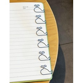 Cute Paper Clips, 60 PCS Whale Shaped Paper Clips Animal Bookmarks Clips, Assorted Colors, Fun Office Gifts for Women Men Coworkers Teachers Students Girls Boys, Back to School Supplies Stuff Gifts