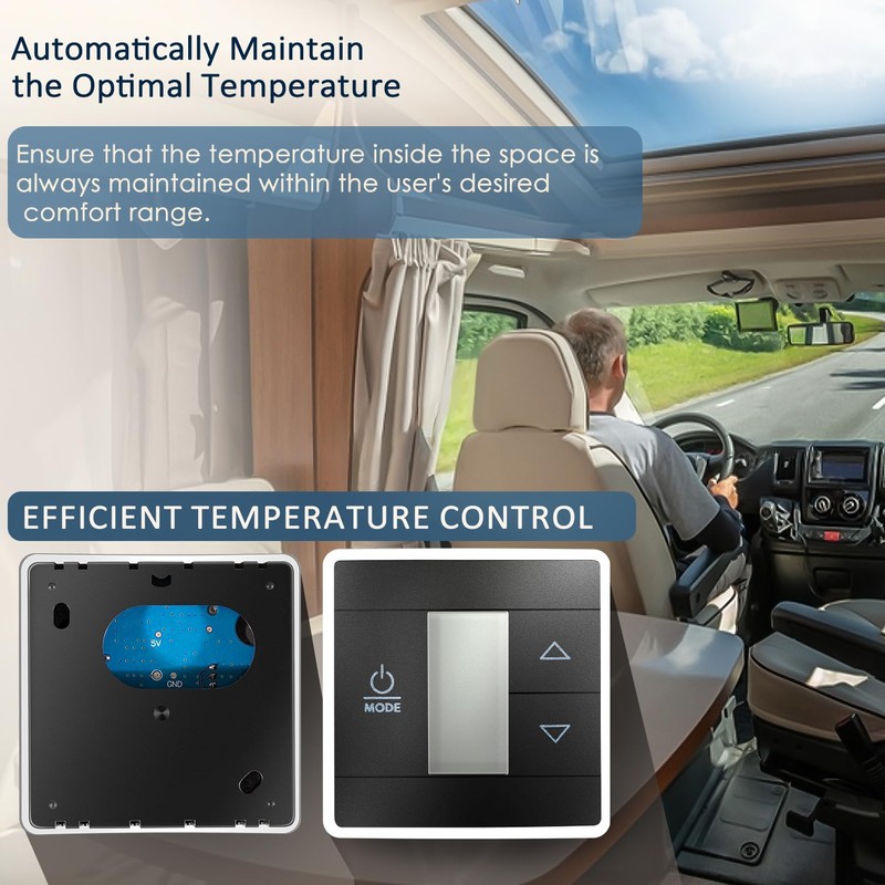 3316250.712 RV Single Zone Wall Thermostat Replacement for Dometic RV/Camper/Trailer