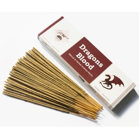 Giftbrit Dragons Blood Natural & Herbal Incense Sticks 100 Sticks With Incense Holder For Meditation, Yoga, Church, Relaxation, Healing and Positivity