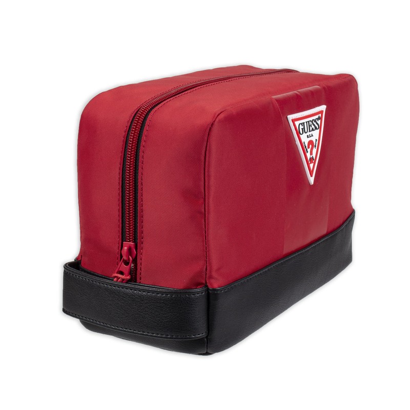 GUESS Men's Red Zip Travel Set One Size, Red zip,