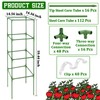 ZeeDix 4 Pack Tomato Cages for Garden, 60 Inch Square