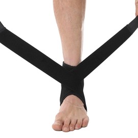 Dream Spot Ankle Support, LL Size, For Sports, Taping, Easy to Wrap, Sprain Prevention, Ankle Fixation, Protection, Breathable, Arch Support, Unisex, Washable, Achilles Tendon Support