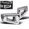 Chrome Front Bumper Guard Cover Set Compatible with Hummer H2 2003-2009