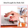 Quaferen Extra Short Nail Tips: 600Pcs Clear Almond Tips Half
