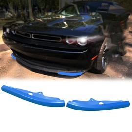 Riloer Car Front Bumper Lip Splitter Cover Front Bumper Exterior Decals Sticker Accessories for Dodge Challenger R/T Scat Pack 2015-2022 SRT 392 2015-2018
