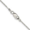 GlittersandGold Sterling Silver 1.2mm Patterned Diamond-cut Snake Chain Necklace