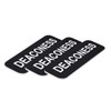 Deaconess 1 x 3" Name Tag, Black (10 Pack)