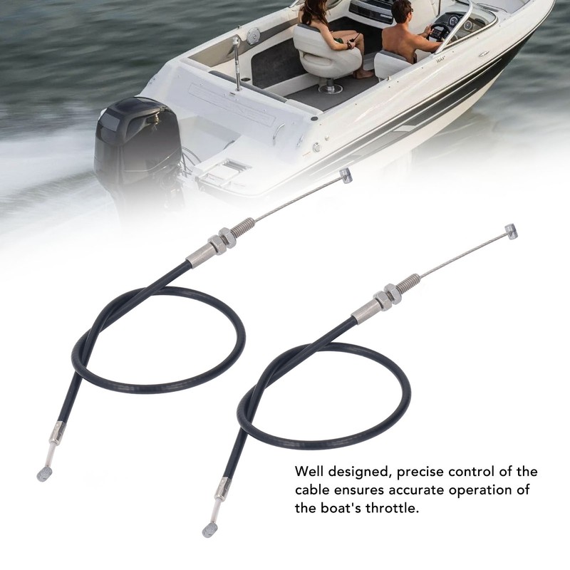 2PCS Throttle Shift Cable 61N 26311 00 Stainless Steel Boat