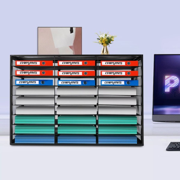 File Organizer File Storage Rack Desktop File Organizer for Office&School&