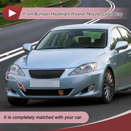 HEROFFIX Front Right Bumper Headlight Washer Nozzle Cover Cap No.8504453020 Stoßstangenverkleidungsdüsenabdeckung für Lexus IS II 2008-2010 Unlackierter Kunststoff 1 Stk