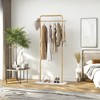 KaKaBB Gold Clothing Rack with Marble Base, Heavy-duty Garment Rack,