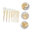 PACKOVE 10Pcs Marble Pattern Makeup Brushes Professional Face Powder Foundation