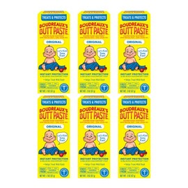 Boudreaux’s Butt Paste Diaper Rash Ointment, Baby Rash Cream Skin Protectant, Fast Relief for Diaper Rash, Soothing Barrier Cream, Original, 2 Ounce T