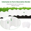 20 Pcs Garden Edging Borders, 10.5ft Plastic Landscape Borders, 5.3