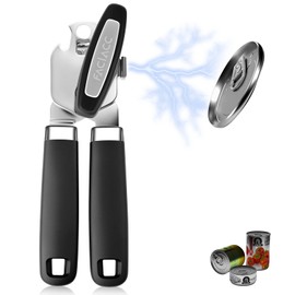 FACIACC Dosenöffner Manueller mit Magnet, 3 in 1 Edelstahl Büchsenöffner mit rutschfestem Griff, müheloses Öffnen von Dosen, Dosenöffner Senioren, für ältere Menschen mit arthritischen Händen