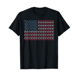 Frog American Flag Toad US 4th Of July Amphibian USA Gift T-Shirt